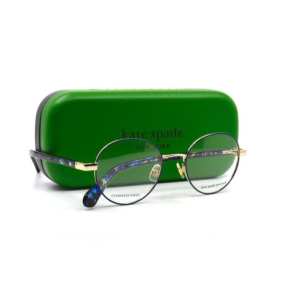 NEW KATE SPADE MARCIANN LKS BLUE GOLD AUTHENTIC EYEGLASSES FRAME - Picture 1 of 12